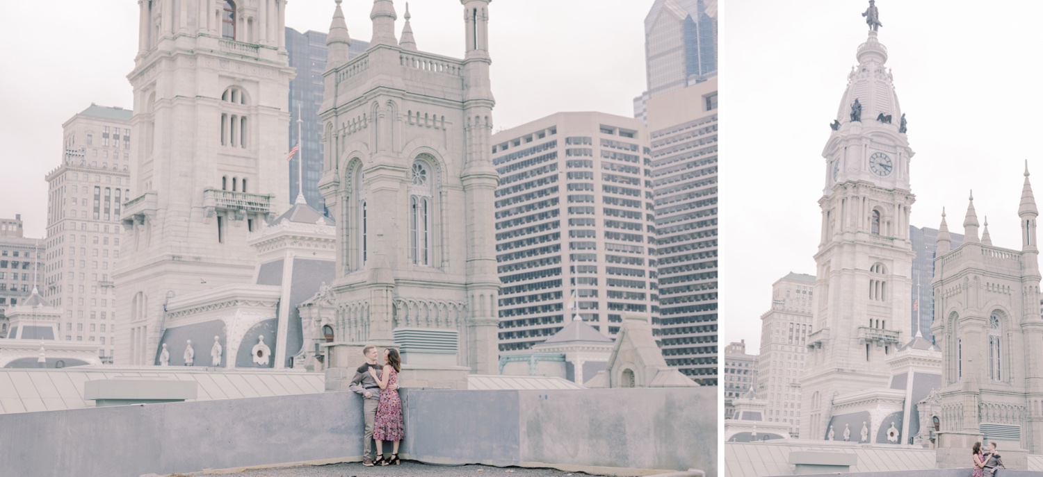 Rooftop Engagement in Downtown Philadelphia